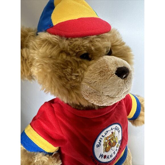 Build-a-Bear Original Retired Brown Bear With Hat RARE - Picture 3 of 9